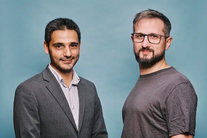 Filigran co-founders Samuel Hassine and Julien Richard
