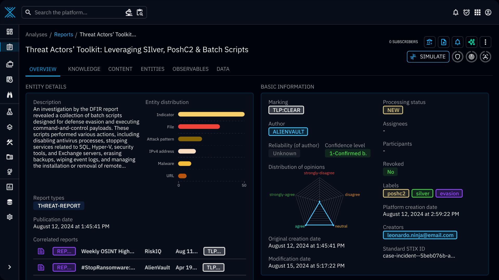 Filigran OpenBAS can directly benefit from OpenCTI’s curated intelligence