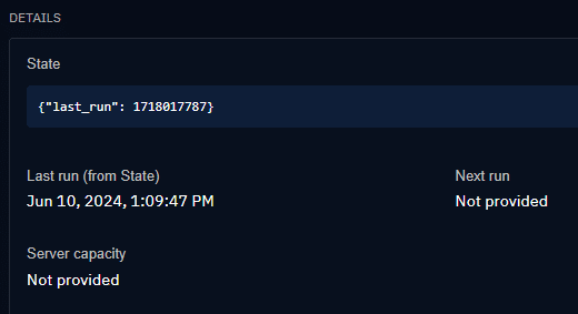 With a standard Unix timestamp