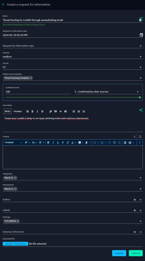 TH Article_Campaign Creation in OpenCTI