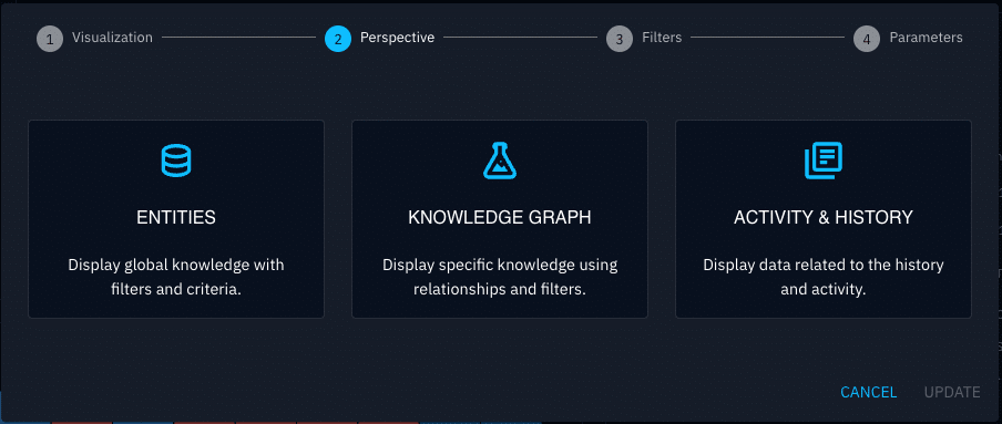The Knowledge Graph option gives you access to relationships beyond individual entities