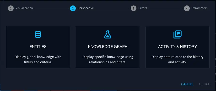 The Knowledge Graph option gives you access to relationships beyond individual entities