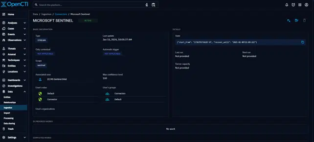 OpenCTI Sentinel-Intel Connector